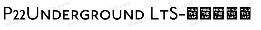 P22Underground LtS字体转换